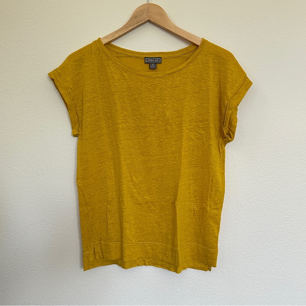 Point Sur Linen Cap Sleeve Boxy Tee